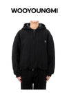 Wooyoungmi Wool Mix Hooded Zip-Up Jacket 150630180 [P]