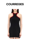 COURREGES Kontrast Scuba Mini Kleid 125JRO577JS0203 125857114 [P]