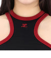 COURREGES Kontrast Scuba Mini Kleid 125JRO577JS0203 125857114 [P]