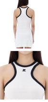 Courreges Contrast Scuba Mini Dress 132497719 [P]