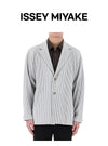 ISSEY MIYAKE Basic Plisse Blazer Jacket HP56 JD501 11 Größe 4 130618634 [P]