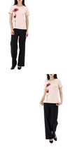 MAXMARA フローラル 半袖 Tシャツ 002 130679908 [P]