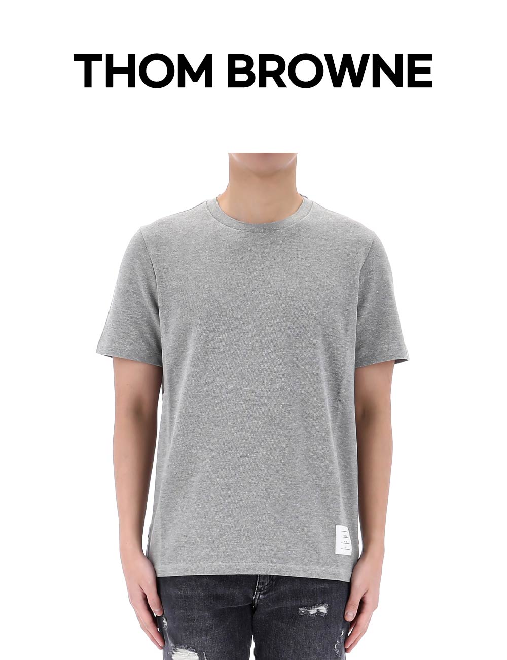 Thom Browne 25SS Three Stripe Back Strip Short Sleeve T
