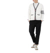 THOM BROWNE 4サイズ ラッキー チャンス 4バー ヘクター インタージャカード カーディガン MKC582A Y3006 100 135444134 [P]