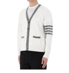 THOM BROWNE 4サイズ ラッキー チャンス 4バー ヘクター インタージャカード カーディガン MKC582A Y3006 100 135444134 [P]