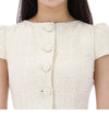 Self-Portrait Lucky Chance Boucle Bow Detail Mini Dress 123903889 [P]