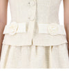 Self-Portrait Lucky Chance Boucle Bow Detail Mini Dress 123903889 [P]