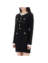 SELF-PORTRAIT Kontrast-Collar Strick Mini-Kleid RS25034SB 157871176 [P]