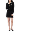 SELF-PORTRAIT Kontrast-Collar Strick Mini-Kleid RS25034SB 157871176 [P]