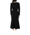 Self-Portrait Lucky Chance Pearl Trim Knit Midi Dress 123904074 [P]