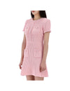 Self-Portrait Mini Dress with Textured Knit M Size RS25087SAP 123904175 [P]