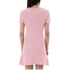 Self-Portrait Mini Dress with Textured Knit M Size RS25087SAP 123904175 [P]