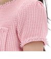Self-Portrait Mini Dress with Textured Knit M Size RS25087SAP 123904175 [P]