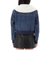 SELF-PORTRAIT Strickkragen Jeansjacke RS25818JBL BLAU 157871164 [P]