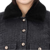 Self-Portrait Textured Denim Jacket 157871162 [P]