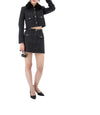 Self-Portrait Textured Denim Jacket 157871162 [P]