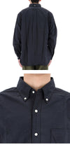 NANAMICA Button-Down Wind Shirt SUGF350E Dunkelmarine 132808863 [P]