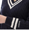 SPORTY & RICH Yankees Serif Cable Knit 125405620 [P]