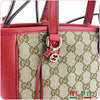 Gucci Shoulder Bag 449241 8606 Red Fabric Leather 90100578 [P]
