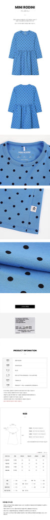 MINI RODINI Langarmkleid mit Polka-Dots für Mädchen 155924190 [P]