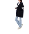 THOM BROWNE Merinowolle gestreifter V-Ausschnitt Cardigan 158505956 [P]