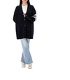 THOM BROWNE Merinowolle gestreifter V-Ausschnitt Cardigan 158505956 [P]