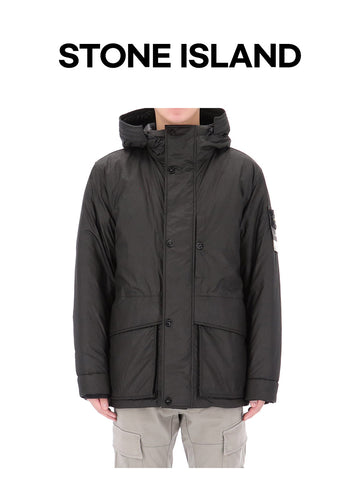 Stone Island 26FW Patch Logo Nylon CIRE Hooded Jacket 159759658 [P]