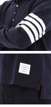 THOM BROWNE Polo mit diagonalen Streifen Langarm 26FW MJP137G 07976 415 163077768 [P]