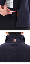 THOM BROWNE Polo mit diagonalen Streifen Langarm 26FW MJP137G 07976 415 163077768 [P]
