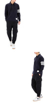 THOM BROWNE Polo mit diagonalen Streifen Langarm 26FW MJP137G 07976 415 163077768 [P]