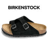 BIRKENSTOCK 26SS Zürich Wildlederleder Pantoletten 1025060 SCHWARZ 157554641 [P]