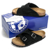 BIRKENSTOCK 26SS Zürich Wildlederleder Pantoletten 1025060 SCHWARZ 157554641 [P]