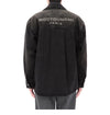 WOOYOUNGMI Denim-Shirt mit gewaschenem Finish und Rücken-Logo 157343333 [P]