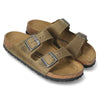 Birkenstock Arizona BS Leather Slippers 1027039 FADED KHAKI 155271907 [P]