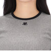 Courreges Houndstooth Short Sleeve T-Shirt 126JTS017JS0223 157297267 [P]