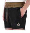 MONCLER 26SS Kontrast-Logo-Patch Schwimmshorts 2C00002 5985M 999 155703216 [P]