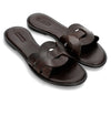 Dragon Diffusion Big Ring Leather Sandals 5001 DKBROWN 158125279 [P]