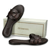 Dragon Diffusion Big Ring Leather Sandals 5001 DKBROWN 158125279 [P]