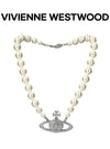 VIVIENNE WESTWOOD Einzelne Perlen-Bass-Lilie Relief Choker-Halskette 157302178 [P]