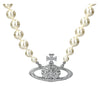 VIVIENNE WESTWOOD Einzelne Perlen-Bass-Lilie Relief Choker-Halskette 157302178 [P]