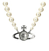VIVIENNE WESTWOOD Einzelne Perlen-Bass-Lilie Relief Choker-Halskette 157302178 [P]