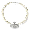 VIVIENNE WESTWOOD Einzelne Perlen-Bass-Lilie Relief Choker-Halskette 157302178 [P]