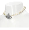 VIVIENNE WESTWOOD Einzelne Perlen-Bass-Lilie Relief Choker-Halskette 157302178 [P]