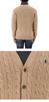 POLO RALPH LAUREN Kabelstrick-Cardigan mit Pferdelogo 26SS 149733401 [P]