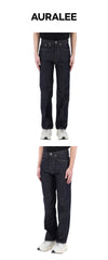 AURALEE Harte Twist Denim 5-Pocket Hose A00P01DM INDIGO 158331289 [P]