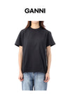 Ganni Lucky Chance Essential Logo Print Short Sleeve T-Shirt A1050057 252 152193928 [P]