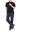 COMME DES GARCONS Polo-T-Shirt mit rotem Herz-Patch Schwarz 157119232 [P]