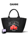 GANNI 26SS チェリープリント ミディアムトートバッグ B2110038 252 157039675 [P]