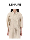 LEMAIRE アシンメトリック シャツ ワンピース 157601160 [P]