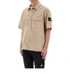 STONE ISLAND 26SS ワッペンパッチボタン半袖シャツ 1200031 S00WN V019A 153900870 [P]